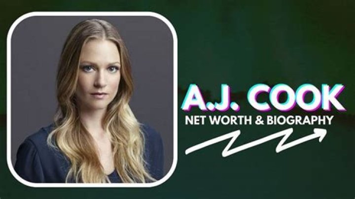 A. J. Cook Net Worth