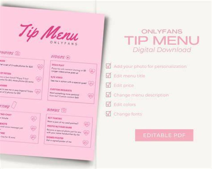 Why is onlyfans Menu Design Important?